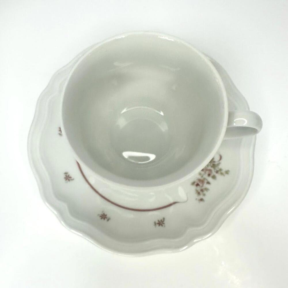 Vintage Schirnding Bavaria Demitasse Teacup w/ Saucer Danbury Mint Single Floral - Picture 6 of 9